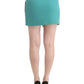 Chic Wraparound Mini Skirt in Blue - SEHABRANDS