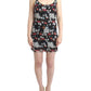 Multicolor Silk Floral Mini Dress - SEHABRANDS