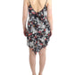 Multicolor Silk Floral Mini Dress - SEHABRANDS