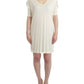 Chic White Modal Above-Knee Dress - SEHABRANDS