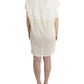 Chic White Modal Above-Knee Dress - SEHABRANDS