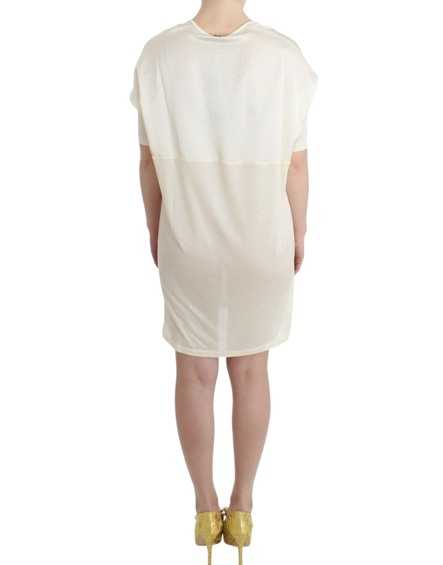 Chic White Modal Above-Knee Dress - SEHABRANDS