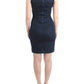 Chic Blue V-Neck Knee-Length Dress - SEHABRANDS