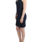 Chic Blue V-Neck Knee-Length Dress - SEHABRANDS