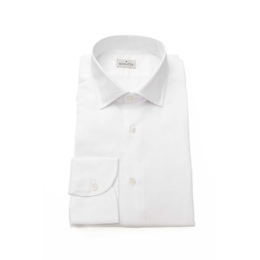 White Cotton Men Shirt - SEHABRANDS