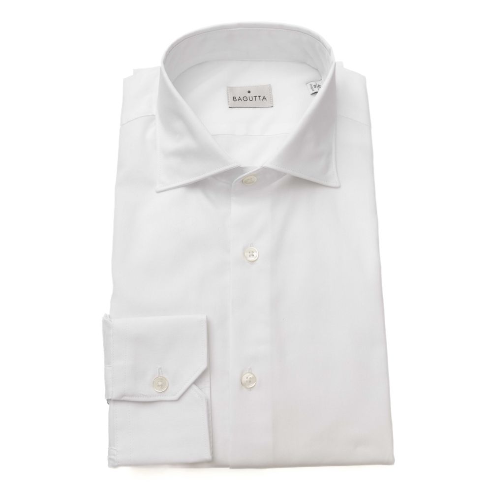 White Cotton Men Shirt - SEHABRANDS