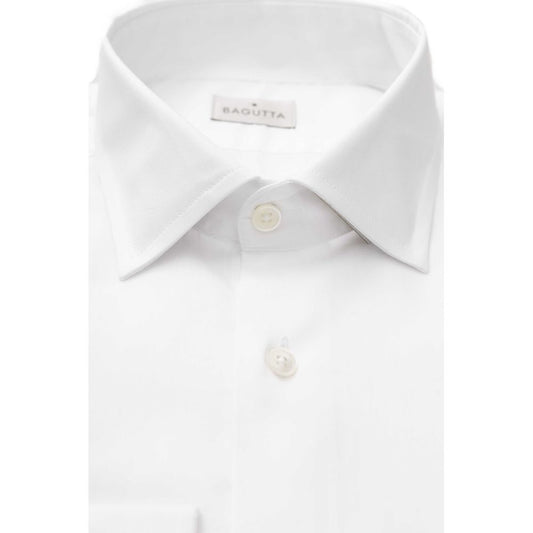 White Cotton Men Shirt - SEHABRANDS