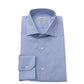 Light Blue Cotton Men Shirt - SEHABRANDS