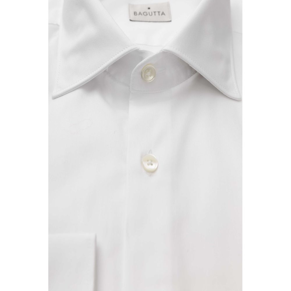 White Cotton Men Shirt - SEHABRANDS