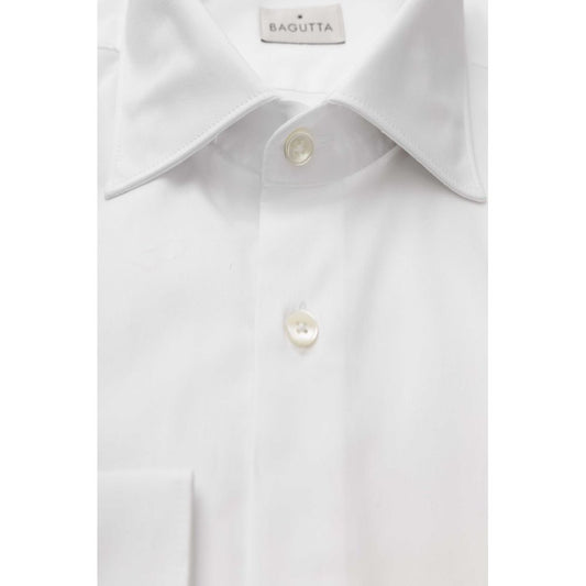 White Cotton Men Shirt - SEHABRANDS