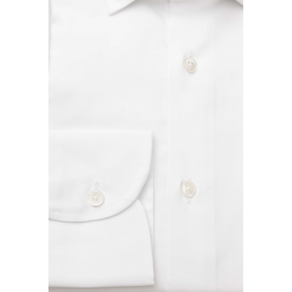 White Cotton Men Shirt - SEHABRANDS