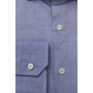 Light Blue Cotton Men Shirt - SEHABRANDS