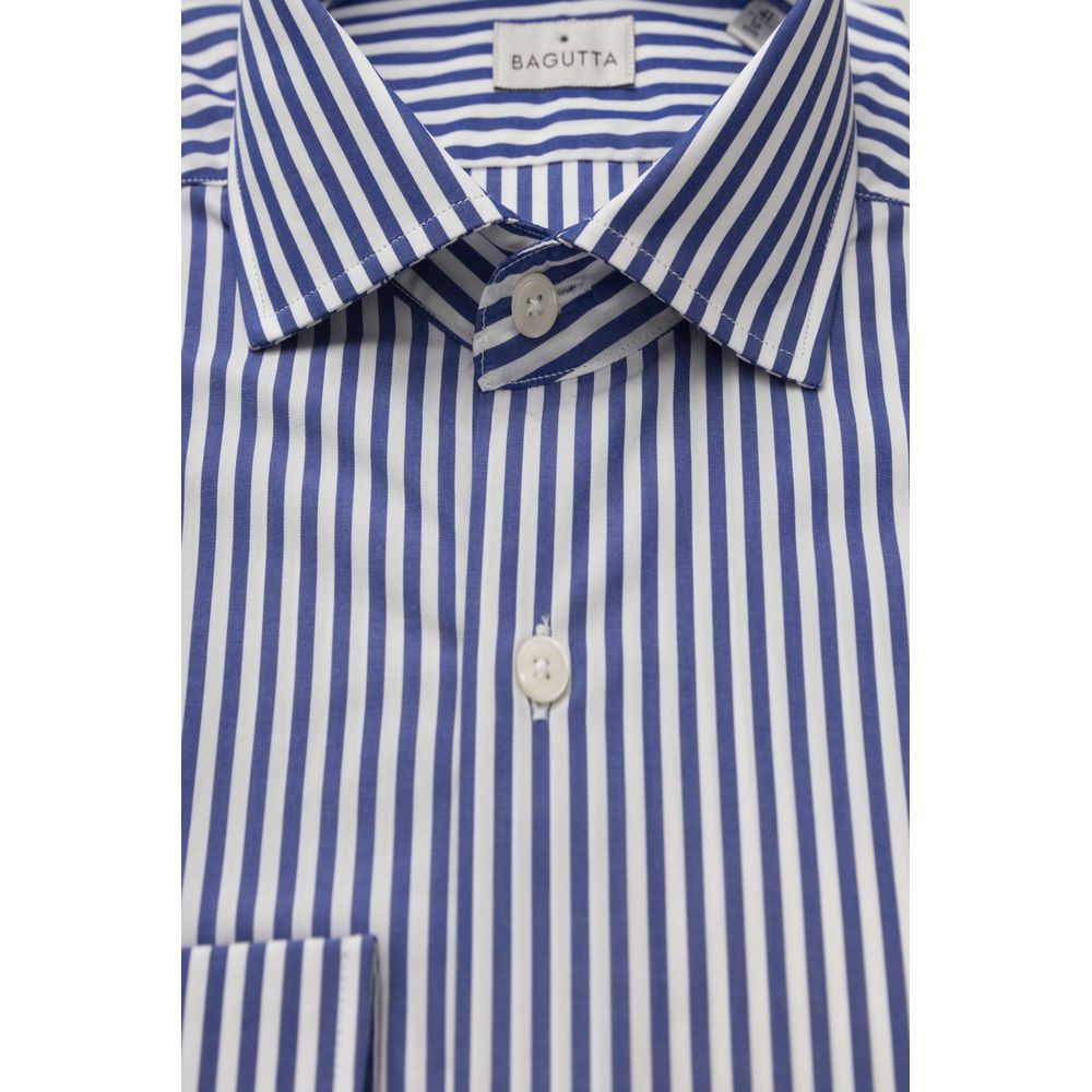 Light Blue Cotton Men Shirt - SEHABRANDS