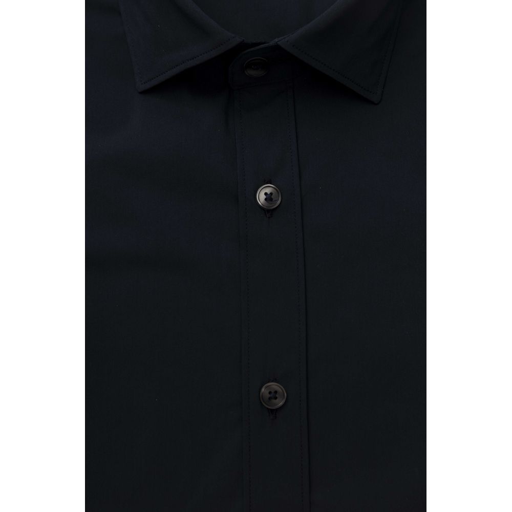 Blue Cotton Men Shirt - SEHABRANDS