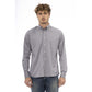 Gray Cotton Men Shirt - SEHABRANDS