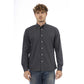 Gray Cotton Men Shirt - SEHABRANDS