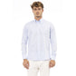 Light Blue Cotton Men Shirt - SEHABRANDS