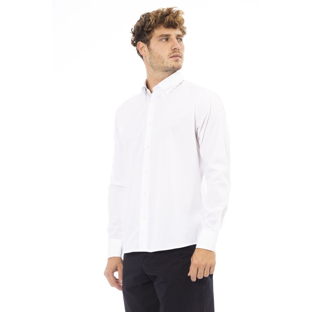 White Cotton Men Shirt - SEHABRANDS