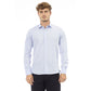 Light Blue Cotton Men Shirt - SEHABRANDS