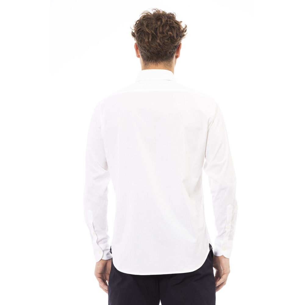 White Cotton Men Shirt - SEHABRANDS