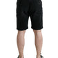 Dolce & Gabbana Chic Black Bermuda Denim Shorts