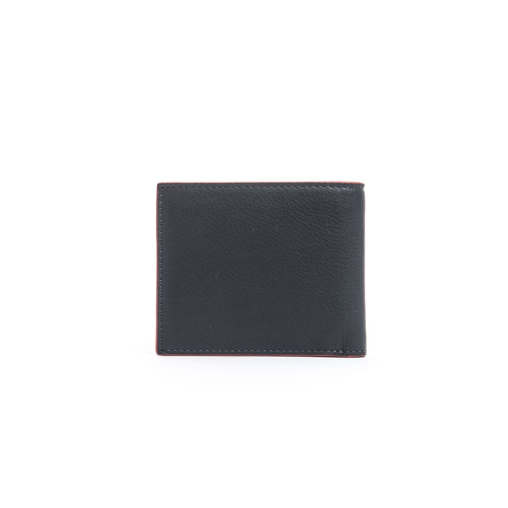 Blue Leather Men Wallet - SEHABRANDS