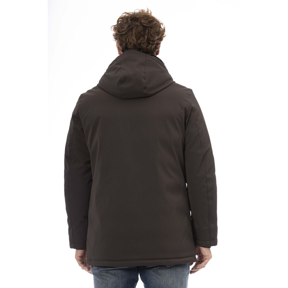 Brown Polyester Men Jacket - SEHABRANDS