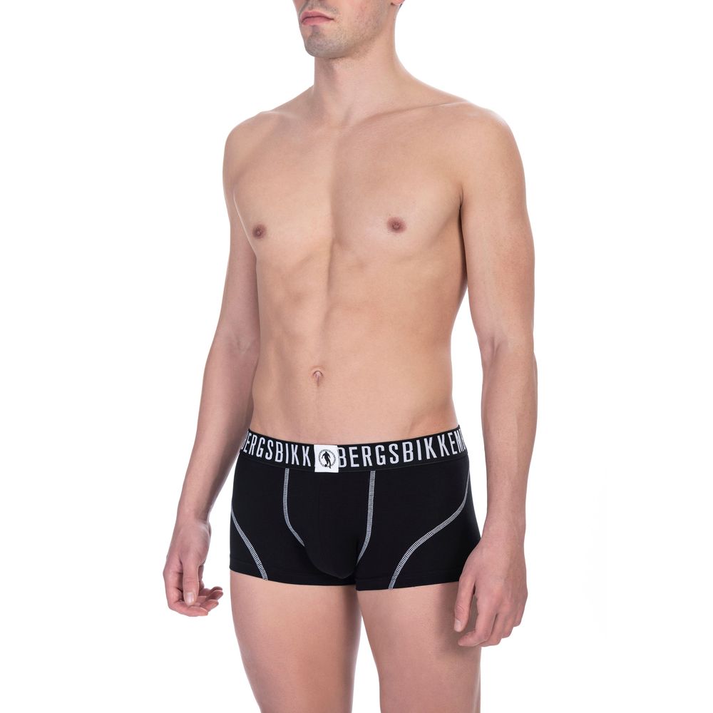 Black Cotton Men Trunk Pack - SEHABRANDS