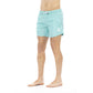 Light Blue Polyester Men Swim Shorts - SEHABRANDS