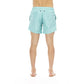 Light Blue Polyester Men Swim Shorts - SEHABRANDS