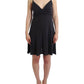 Chic Gray Knee-Length Spaghetti Strap Dress - SEHABRANDS