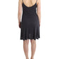 Chic Gray Knee-Length Spaghetti Strap Dress - SEHABRANDS