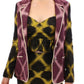 Chic Purple Checkered Jacket Blazer - SEHABRANDS