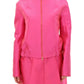 Elegant Pink Silk Blend Jacket - SEHABRANDS