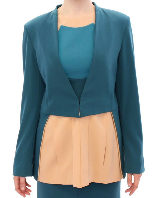 Chic Transitional Two-Tone Blazer - SEHABRANDS