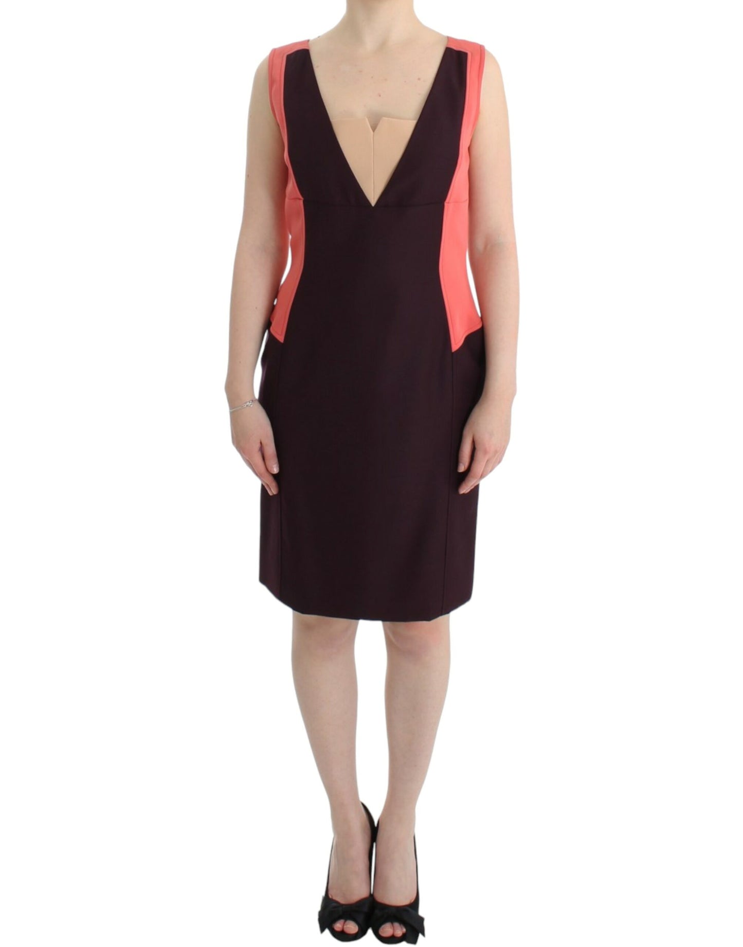 Multicolor Pencil Dress with Artistic Flair - SEHABRANDS