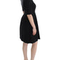 Elegant Black Short Sleeve Venus Dress - SEHABRANDS