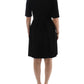 Elegant Black Short Sleeve Venus Dress - SEHABRANDS