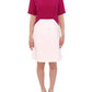 Chic White and Pink Shift Robot Dress - SEHABRANDS