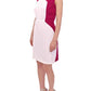 Chic Pink & White Shift Dress - SEHABRANDS