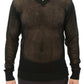 Dolce & Gabbana Elegant V-Neck Dark Green Knitted Sweater