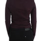 Elegant Purple Cotton Blend Blazer - SEHABRANDS