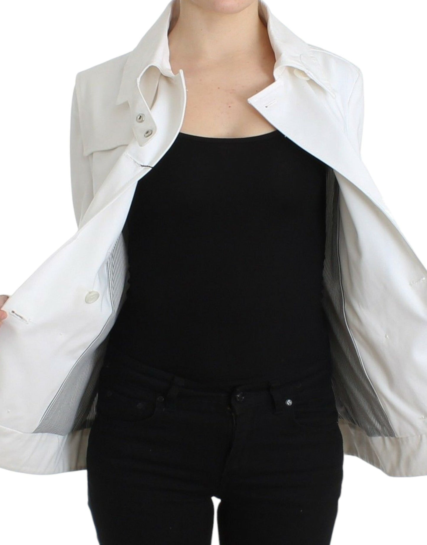 Chic Double Breasted Cotton Jacket - SEHABRANDS