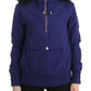 Chic Blue K-Way Jacket with Faux Fur Accent - SEHABRANDS