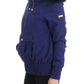 Chic Blue K-Way Jacket with Faux Fur Accent - SEHABRANDS