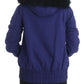 Chic Blue K-Way Jacket with Faux Fur Accent - SEHABRANDS