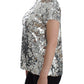 Dolce & Gabbana Enchanted Sicily Sequined Evening Blouse