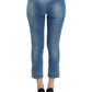 Chic Blue Capri Jeans for Elegant Summers - SEHABRANDS