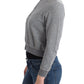 Chic Gray Cotton Blend Short Cardigan - SEHABRANDS