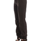 Chic Brown Cotton Dress Pants - SEHABRANDS